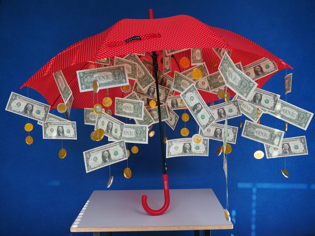 This image has an empty alt attribute; its file name is umbrella-full-of-money-1024x768.jpg